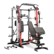Marcy Smith Machine Cage System Home Gym | SM-4033 Pull Up Bar Dips Landmine