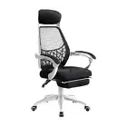 Artiss Gaming Office Chair Computer High Desk Chairs Home Work Study Black White