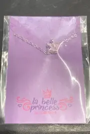 LA BELLE PRINCESS by TERRAMAR Girls Pink Silver Crown Bracelet