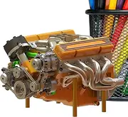 ycezw Car Engine Model for Kids | Resin Model Sculpture Craft - Resin Figurine Table Decor, Home Decoration Sculpture Craft for Desk Bookshelf