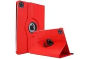 For Apple iPad Pro 12.9 inch 2022 6th Gen /2021 5th Gen Cover, iPad Pro 5th Generation 2021 Leather Smart 360 Rotate Flip Stand Case Cover (Red)