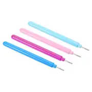 4pcs Paper Strips Quilling Slotted Needle Pens Curling Rolling Tool, 4 Colors