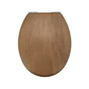 ECO Timber Veneer Brown Oak Toilet Seat