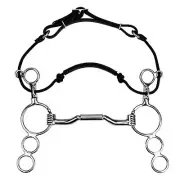 Myler Bits Myler 3-Ring Combo Fwd Tilt Ported Barrel Bit