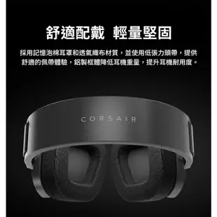 CORSAIR 海盜船 HS80 MAX WIRELESS 無線 電競耳機 鋼鐵灰 白色 藍牙 杜比音效 玩家空間