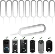 10 Pcs Doorbell Removal Tool, Security Pin Key Removal Tool Replacement, Compatible with All Models of Arlo Video Doorbell, Eufy Video Doorbell and Nest Video Doorbell