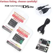 Battery & Power Cable for Nintendo DS Lite Light NDSL DSL USG-003 USG-001 2A