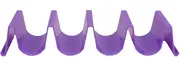 Taco Shell Holder | Waving Shape Large Taco Stand Rack | 4 Compartments Soft Taco Shell Holder, Multi-Use Food Tray for Keeping Shells Upright
