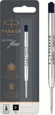 Parker Quinkflow Ballpoint Pen Black Refill - Medium Tip - Pack of 1