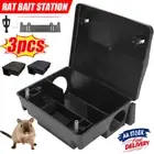 3Pcs Rat Traps Mouse Trap Bucket Lid System Fast Capture for Farm and Warehouse