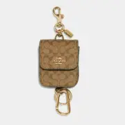 Coach Multi Attachments Case Bag Charm In Signature Canvas ~NWT~ Khaki C5698