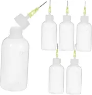 6Pcs Precision Tip Applicator Bottles Reusable Glue Applicator for DIY Projects Crafting and Precision Application