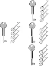 COSMEVIVI 20 Pcs Alarm Key Emergency Stop Button Key Emergency Stop Button Switch Key Emergency Buttons Buttons Key Metal Stop Button Keys Replacement Key for Emergency Stop Button