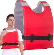 Life Vests,Boating Life Vest - with Reflective Stripes, Strong Buoyancy, Flotation Device for Marine Activities Sailing Boating Paddleboarding