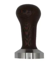 Espresso Tamper Wenge Wood 49,5 mm For Speciality Coffee, Barista Tamper