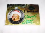 2015 Benchwarmer AUDREY ALEEN ALLEN Holiday #15 Ornament Green Auto/10 PLAYBOY