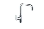 VITO BERTONI EEVA Round Kitchen Mixer Tap - Square Neck Swivel - Chrome