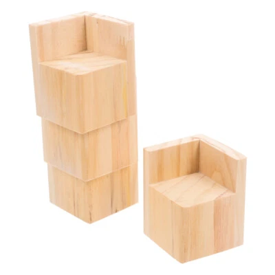 4 Pcs Increase Support Legs Furniture Risers Bed Height Extenders Lifts