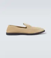 [George Cleverley] George Cleverley Cornwall suede loafers AU 9 beige