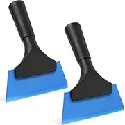 BYHLYH 2 Pack Rubber Small Squeegee Car Squeegee Flexible Silicone Squeegee Glass Squeegee for Shower Mirrors Glass Door Windshield Window Tinting Film Application squeegee window cleaner