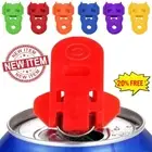 6PCS Can Pull Opener Aid Cover Stop Insects Picnic BBQ Drinks