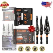 3-Piece High-Speed Steel Step Drill Set - Efficient Drilling for Metal & Wood