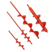 Auger Drill Bit for Planting Set of 4, Garden Ground Earth Spiral Drill Bit