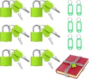 Luggage Padlocks, 6 Pcs Suitcase Locks, Mini Security Padlocks for Suitcase, Bac