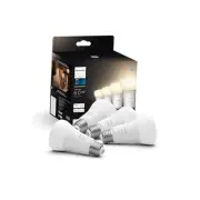 Smart 60W A19 LED Bulb - Soft Warm White Light - 4 Pack - 800LM - E26 -
