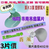 在飛比找蝦皮購物優惠-「超實在五金」下標一等於3片16吋 吊扇葉 360°自動旋轉