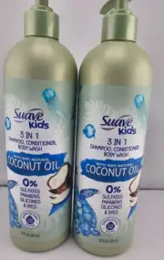 Suave Kids Shampoo and Conditioner 3 in 1 with Kids Body Wash ( 2pcs )