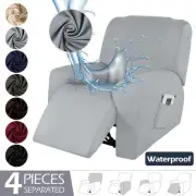 Plain Sofa Cover Recliner Armchair Covers Anti-dirty Couch Cover 1/2/3/4seater
