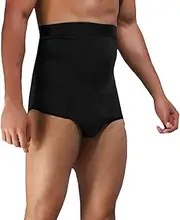 Men's Slimming Tummy Control Shorts Underwear High Compression Shapewear High Waist Butt Shaper Briefs for Body Slimming
