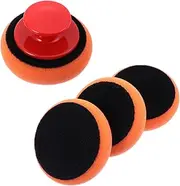 1Set Car Buffing Pad Sponge Polishing Pads with Handle for Efficient Waxing and Polishing for Car Interior Floor and Cleaning
