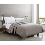 Melange Merino Wool Blanket with Satin Edge, King