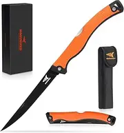 KastKing Folding Fillet Fishing Camping Hunting Knife, Razor Sharp G4116 German Stainless-Steel Blade, Non-Slip Handles, (13 ½,7 ½ in)