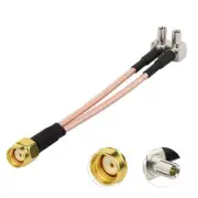 For Netgear NIGHTHAWK M1 MR1100 mobile WiFi Splitter cable RP-SMA Male to 2x TS9