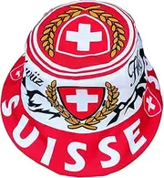 [Generisch] Switzerland, Suisse, Schwiiz Sun hat, Fan hat, Fishing hat, Military hat, Bucket hat, Blue, White, Red, 59