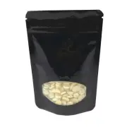 New Black Resealable Zip Stand Up Mylar Lock Aluminum Foil Bag Food Pack Pouches