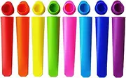 Mirenlife Silicone Ice Pop Molds,Popsicle Maker Molds,8 Vibrant Colors,Set of 8