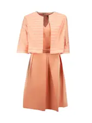 Weekend Max Mara Salmon Pink Cotton Dress with Jacket
