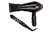 Cabello Professional Hair Dryer PRO 3600 & Voluminous Hair Curler Black - Combo
