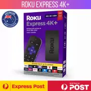 Roku Express 4K+ 2024 Voice Remote Streaming for Netflix Plex Amazon Prime Video
