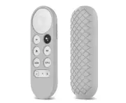 Silicone Case Protective TV Remote Controller Cover Shell For Google Chromecast -Gray