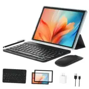 10 inch Android 13 Tablet, (6+6) GB RAM+64GB ROM 1TB Expand, 2 in 1 Blue