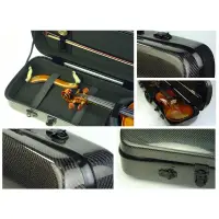 在飛比找蝦皮購物優惠-方型 碳纖維小提琴盒 100% Carbon Fiber V