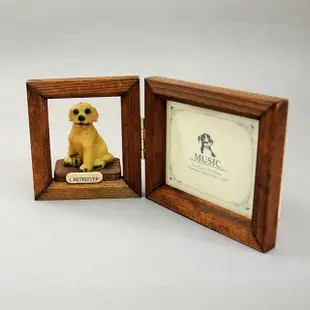 【哈比屋音樂盒】貴賓犬 獵犬 汪星人相框音樂盒 生日禮物 畢業禮物 居家擺飾