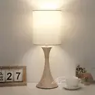 Bedside Touch Lamp, 3 Way Dimmable Touch Control Table Lamp, Wood Grain Farmh