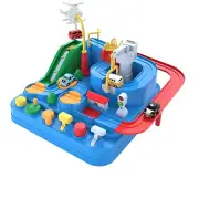 NNEOBA Racing Rail Car Model Educational Toy for Kids (Blue)
