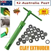 DIY Polymer Clay Gun Extruder Sculpey Sculpting Tool w/ 20 Discs Cake Tool Craft